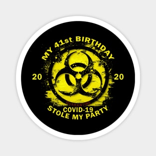 41st Birthday Quarantine Magnet